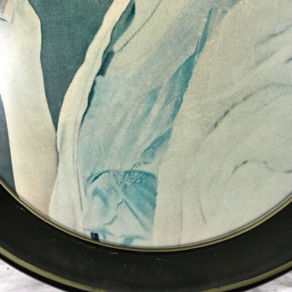 Vintage Coca-Cola Nostalgia Photograph Coca-Cola Cheers Lady Oval Tray - Picture 6 of 11